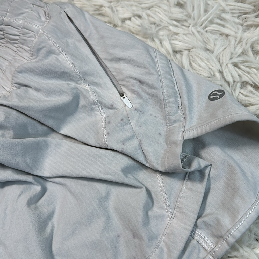 Lululemon Track That High-Rise Lined Short 3" White - Picture 3 of 12